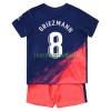 Maillot de Supporter Atlético Madrid Antoine Griezmann 8 Extérieur 2021-22 Pour Enfant